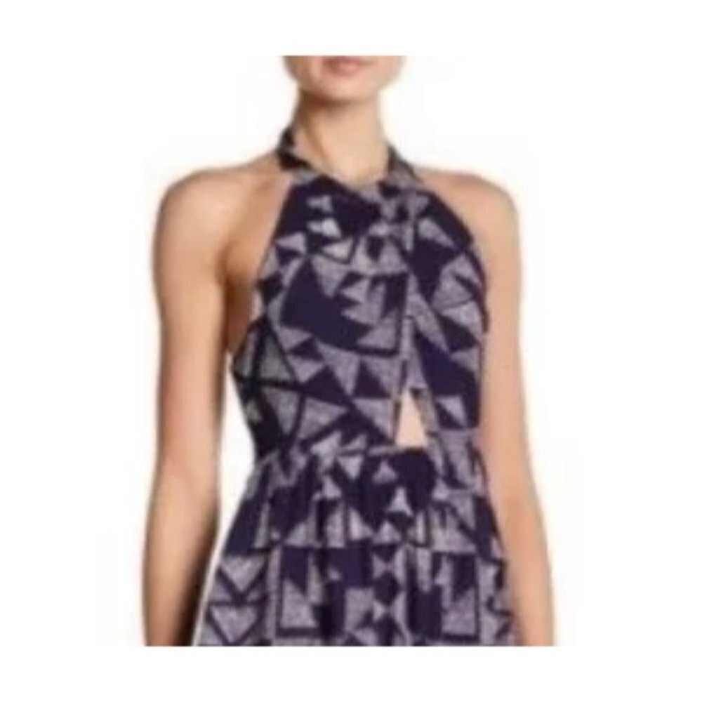 Splendid Navy & White Halter Dress Size X-Small - Picture 2 of 10